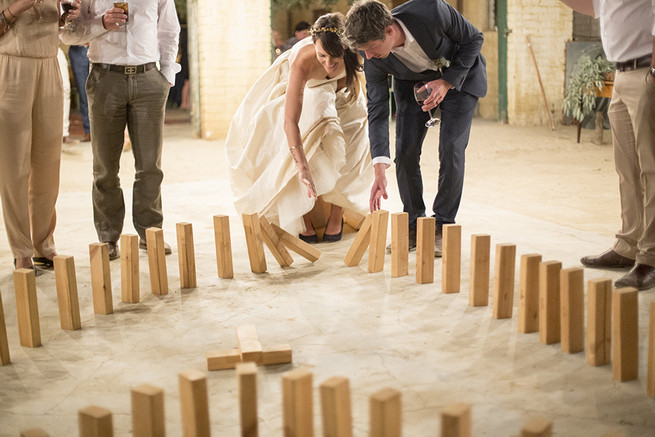 Wedding dominoes // Organic Farm Style Karoo Wedding // christine Le Roux Photography