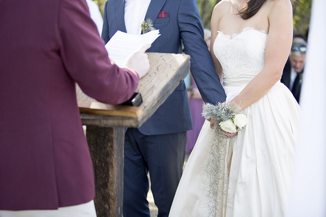 Brides flower corsage // Organic Farm Style Karoo Wedding // christine Le Roux Photography