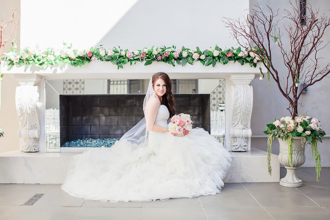 Maggie Sottero wedding dress // Modern Romance: Pink and Silver Wedding // Jessica Q Photography
