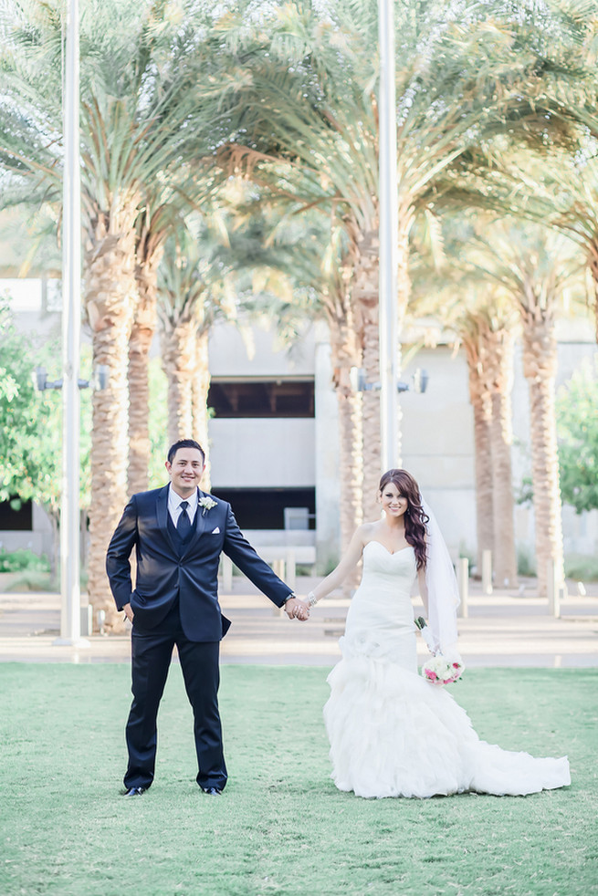 Modern Romance: Pink and Silver Wedding // Jessica Q Photography