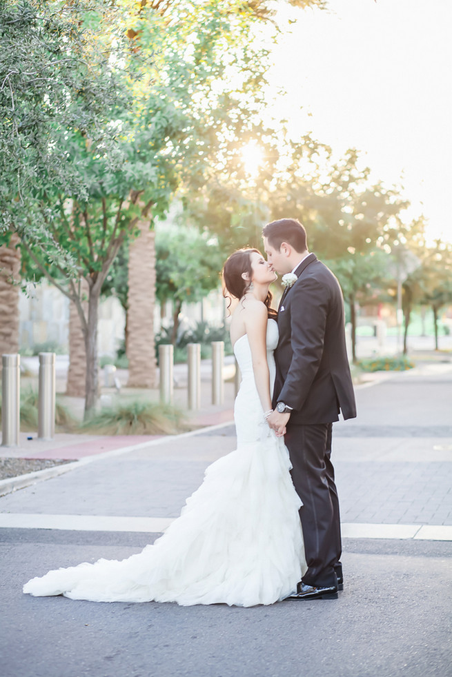Maggie Sottero wedding dress // Modern Romance: Pink and Silver Wedding // Jessica Q Photography
