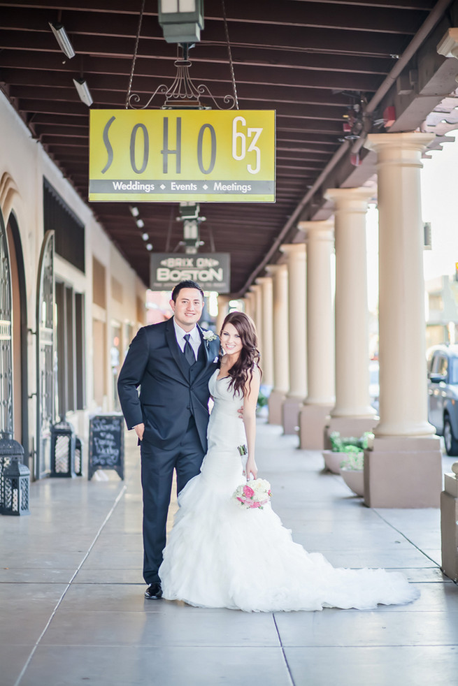 Maggie Sottero wedding dress // Modern Romance: Pink and Silver Wedding // Jessica Q Photography