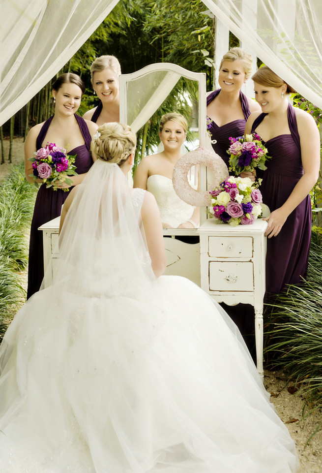 Purple and Gray Georgia Garden Wedding // Andie Freeman Photography