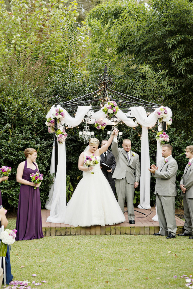 Purple and Gray Georgia Garden Wedding // Andie Freeman Photography