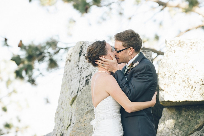 Rustic Nevada Wedding Ceremony with succulents // Lauren Lindley Photography