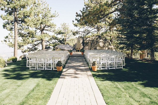 Rustic Nevada Wedding Ceremony with succulents // Lauren Lindley Photography