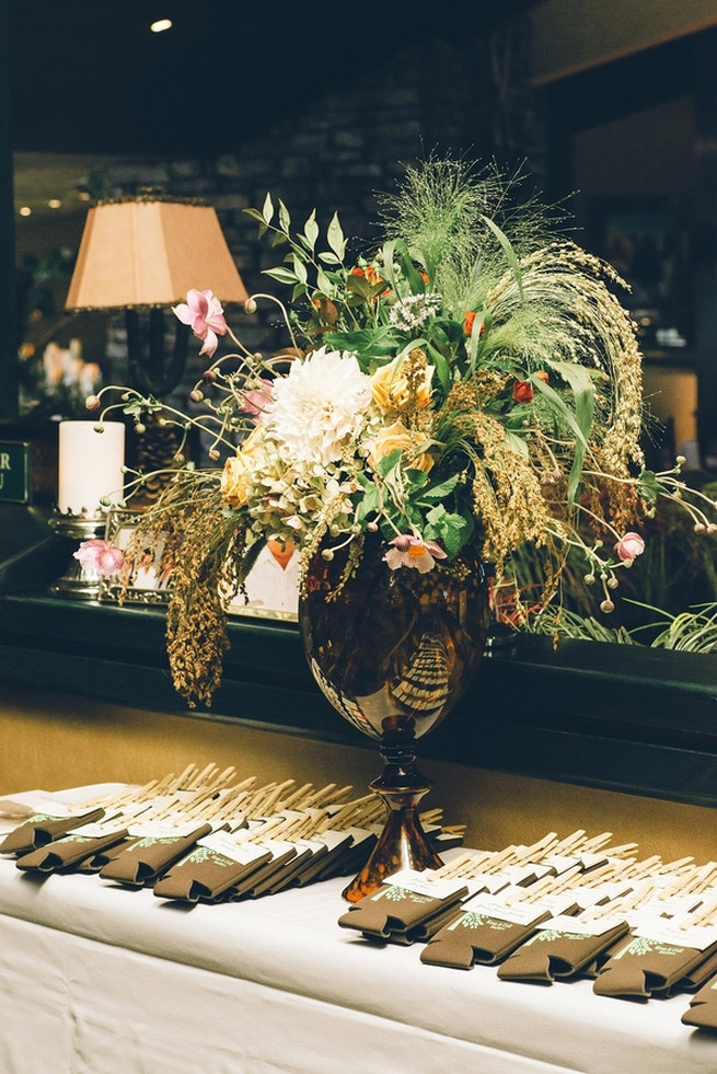 Rustic Nevada Wedding reception decor with succulents // Lauren Lindley Photography