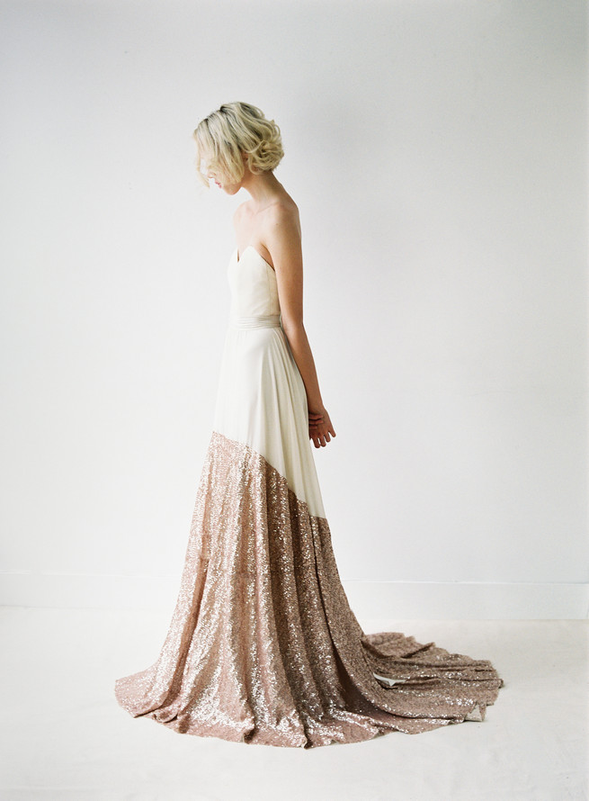 Glitter dipped! The Sierra wedding dress from Truvelle is splendid. Truvelle Wedding Dress by Blush Wedding Photography