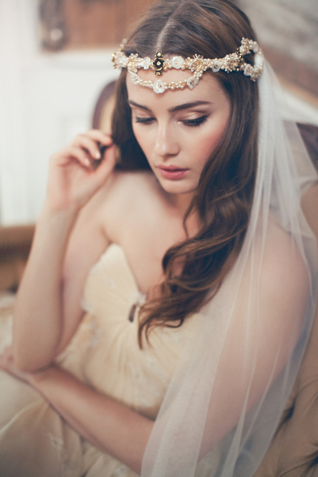 Luxurious vintage wedding hair accessories by Jannie Baltzer // Sandra Åberg Photography // Hair Mia Jeppson // Dresses by Vintage Bride and BHDLN // Model Faye of Le Management