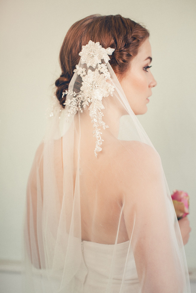 Luxurious vintage wedding hair accessories by Jannie Baltzer // Sandra Åberg Photography // Hair Mia Jeppson // Dresses by Vintage Bride and BHDLN // Model Faye of Le Management