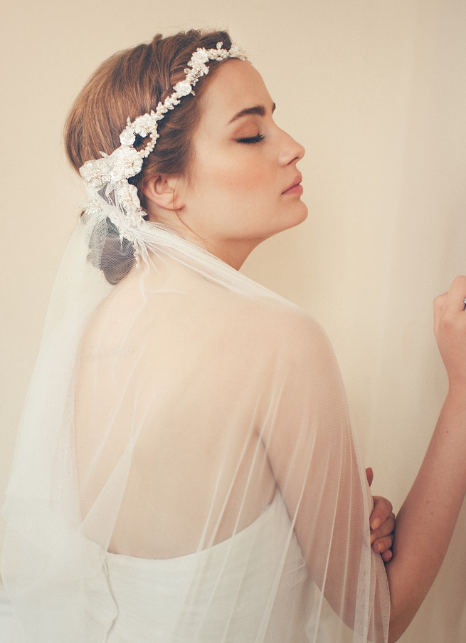 Luxurious vintage wedding hair accessories by Jannie Baltzer // Sandra Åberg Photography // Hair Mia Jeppson // Dresses by Vintage Bride and BHDLN // Model Faye of Le Management