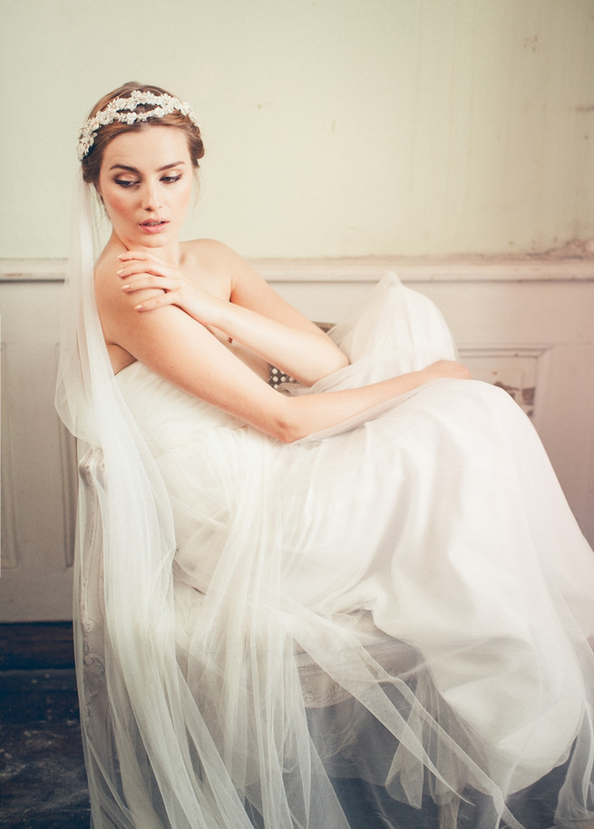 Luxurious vintage wedding hair accessories by Jannie Baltzer // Sandra Åberg Photography // Hair Mia Jeppson // Dresses by Vintage Bride and BHDLN // Model Faye of Le Management