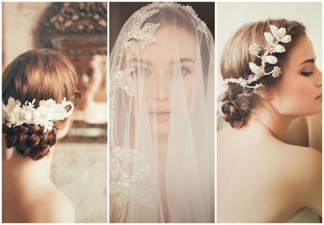 Vintage wedding deals hair pieces