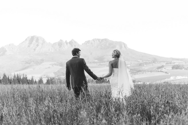 White and Gold DIY Chevron Wedding, South Africa, by Claire Thomson Photography