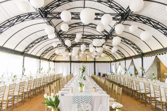 Wedding Reception Table Decor DIY by the bride! White and Gold DIY Chevron Wedding, South Africa, by Claire Thomson Photography