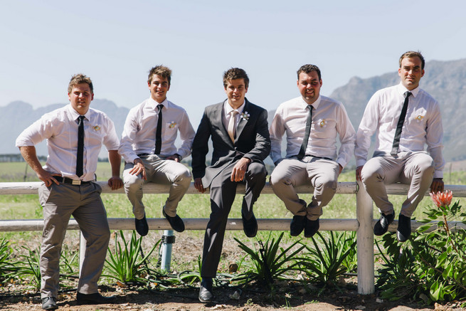 White and Gold DIY Chevron Wedding, South Africa, by Claire Thomson Photography