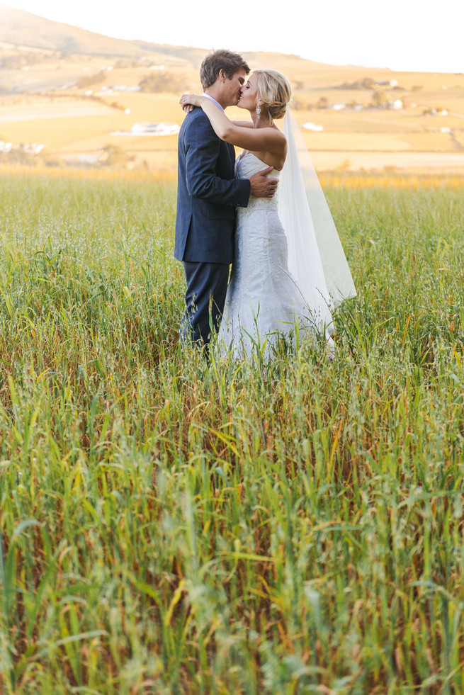 Fields of love. Couple photos in front of a vintage volkswagen van. ite and Gold DIY Chevron Wedding, South Africa, by Claire Thomson Photography