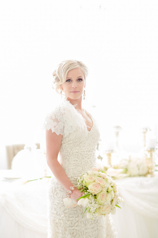 White on White Glamorous Wedding Ideas by ENV Photography.