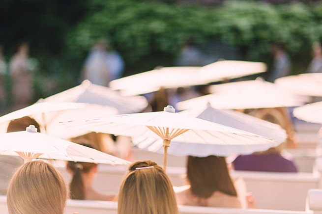  Outdoor garden wedding ceremony at Villa Terrace. / Elegant Milwaukee Wedding Valo Photography