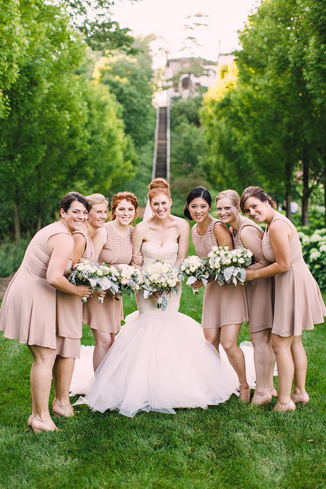 Blush Bridesmaid Attire. / Elegant Milwaukee Wedding Valo Photography