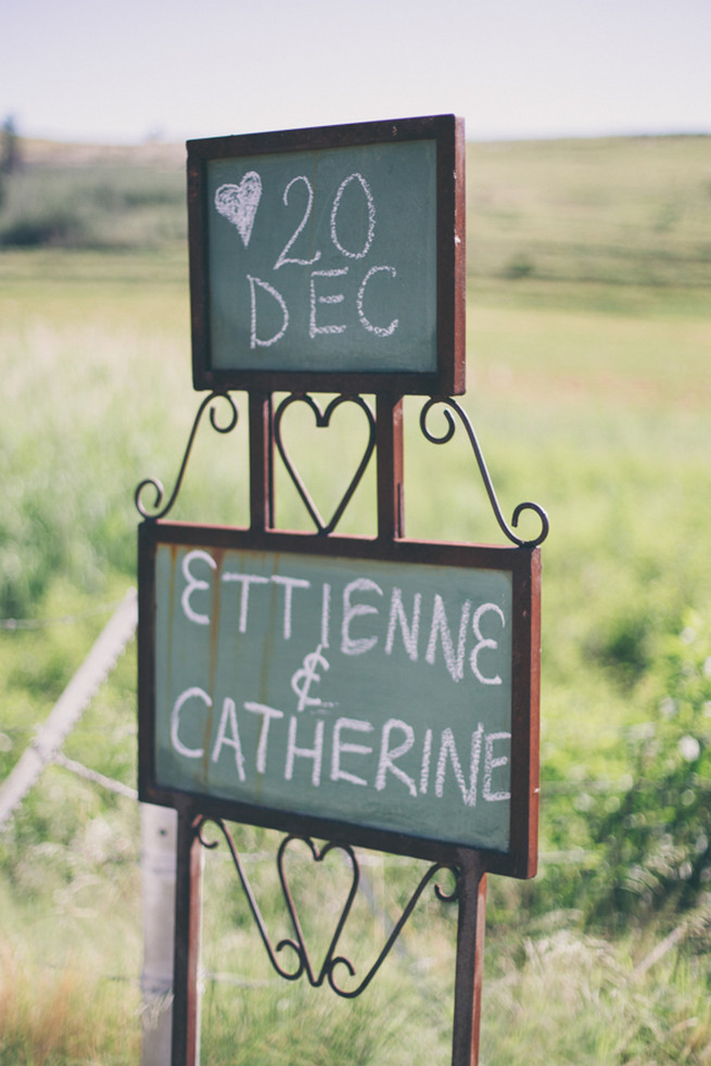 Wedding Signage. Grey White Farm Wedding, South Africa // Maryke Albertyn
