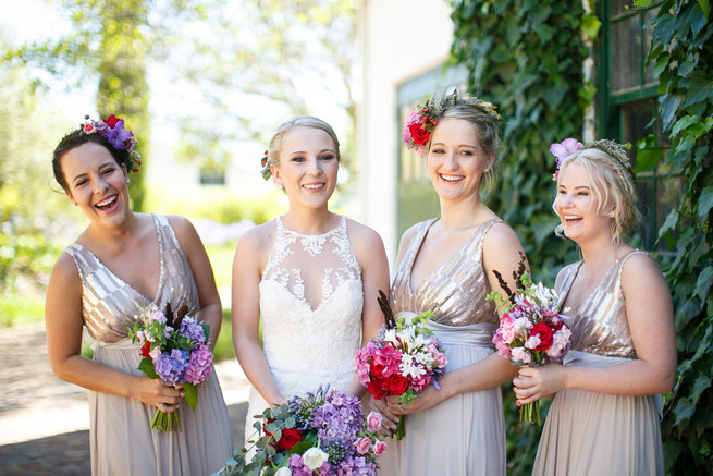 Pink, purple and green Natte Valleij Stellenbosch Wedding by Adene Photography
