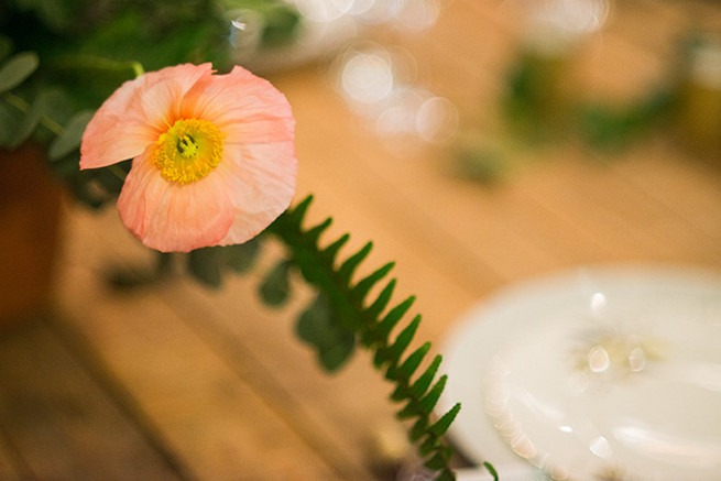 How to use natural greenery in decor bring the outdoors indoors for a woodlands Winter Wedding in deep blue, burgundy and emerald green // Knit Together Photography