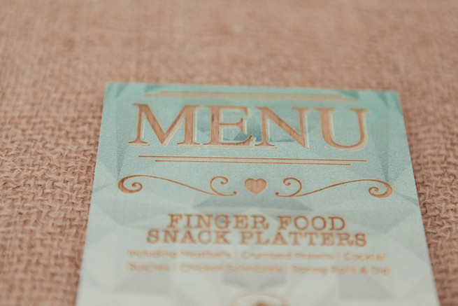 Lazer cut menu. Chic, Romantic Cape Town City Wedding (Coba Engelbrecht Photography)