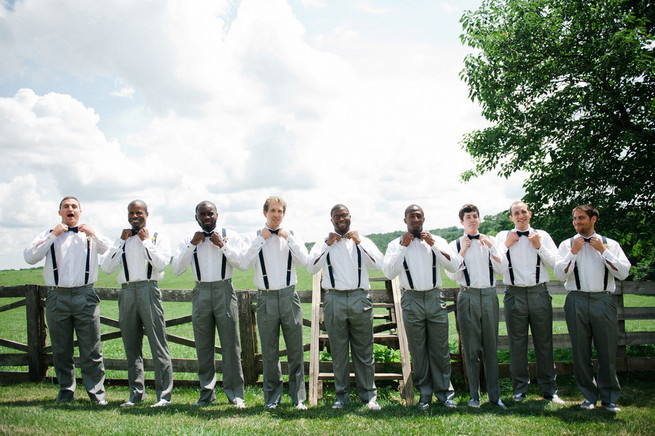 Groomsmen suspenders and socks  / Meredith McKee Photography