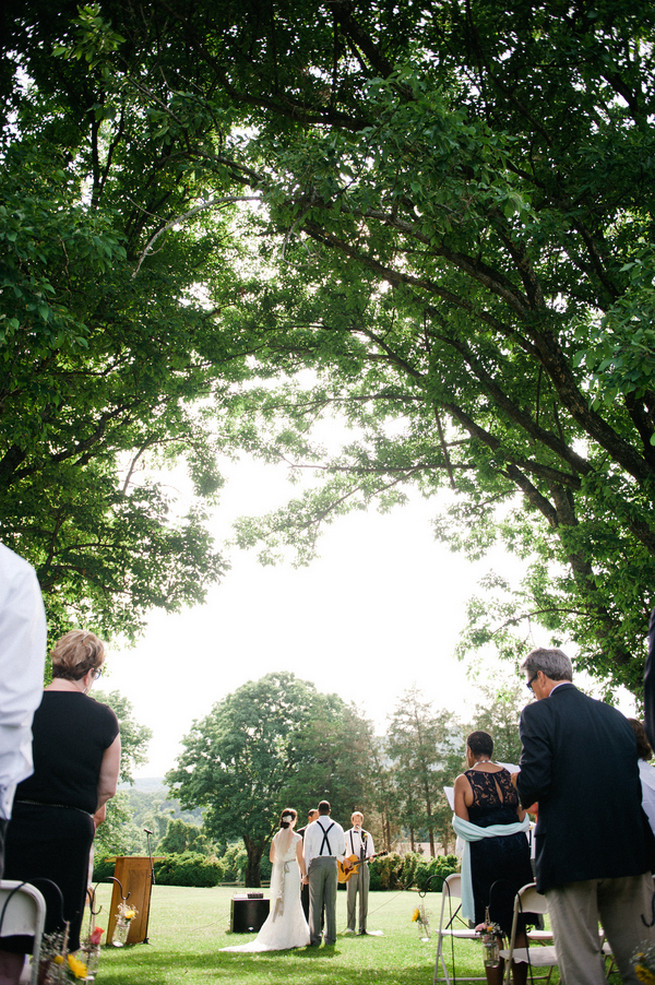  Coral Navy Mustard Wedding / Meredith McKee Photography