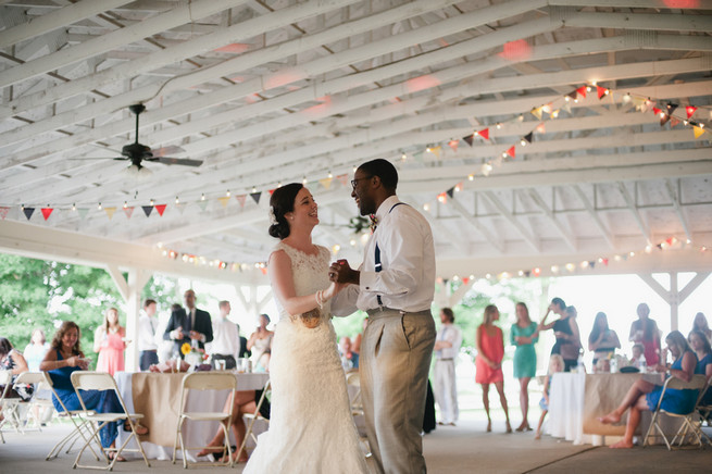  Coral Navy Mustard Wedding / Meredith McKee Photography