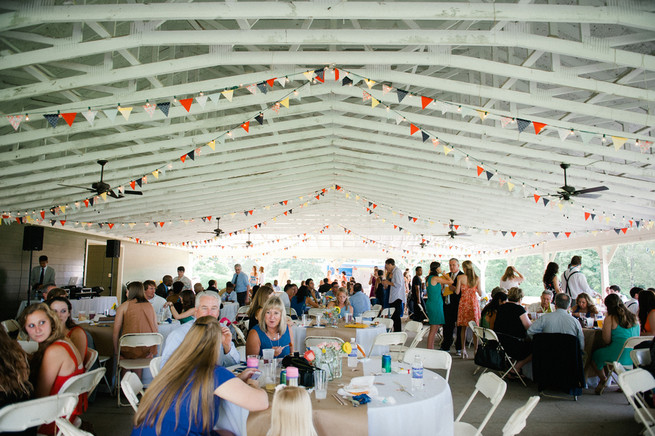  Coral Navy Mustard Wedding / Meredith McKee Photography