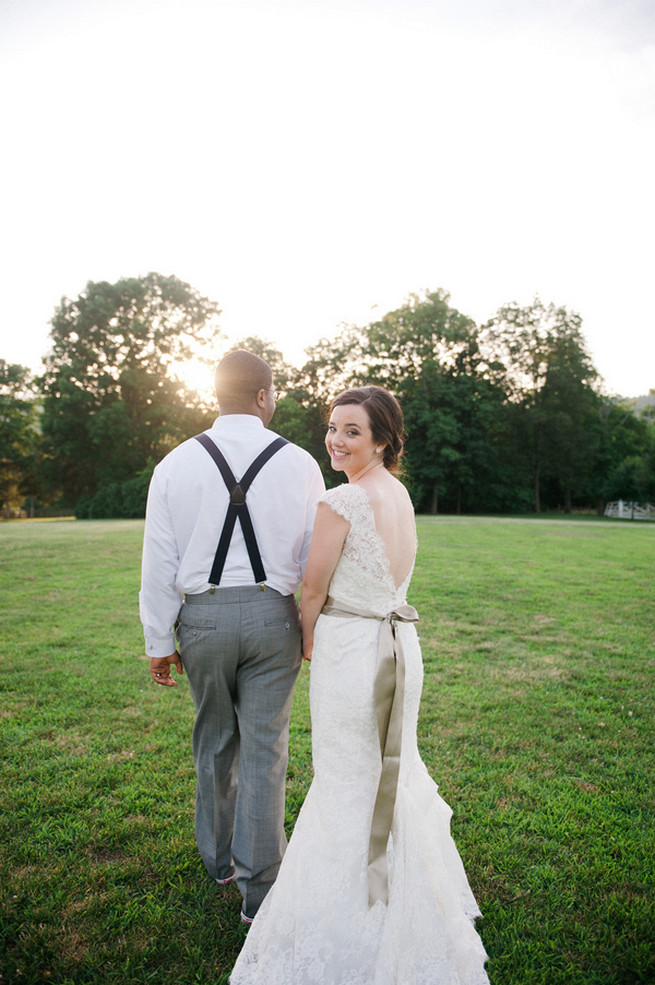  Coral Navy Mustard Wedding / Meredith McKee Photography