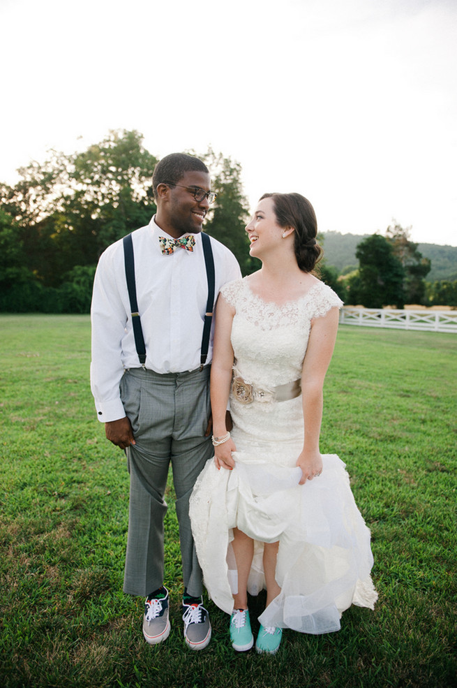  Coral Navy Mustard Wedding / Meredith McKee Photography