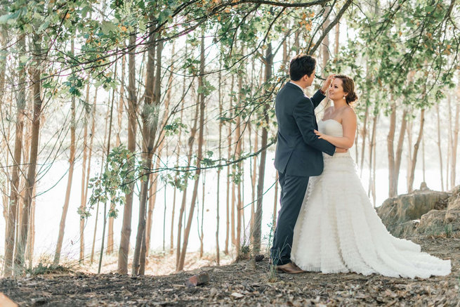 Bridal portraits in forest // Langkloof Roses Wedding, Cape Town - Claire Thomson Photography