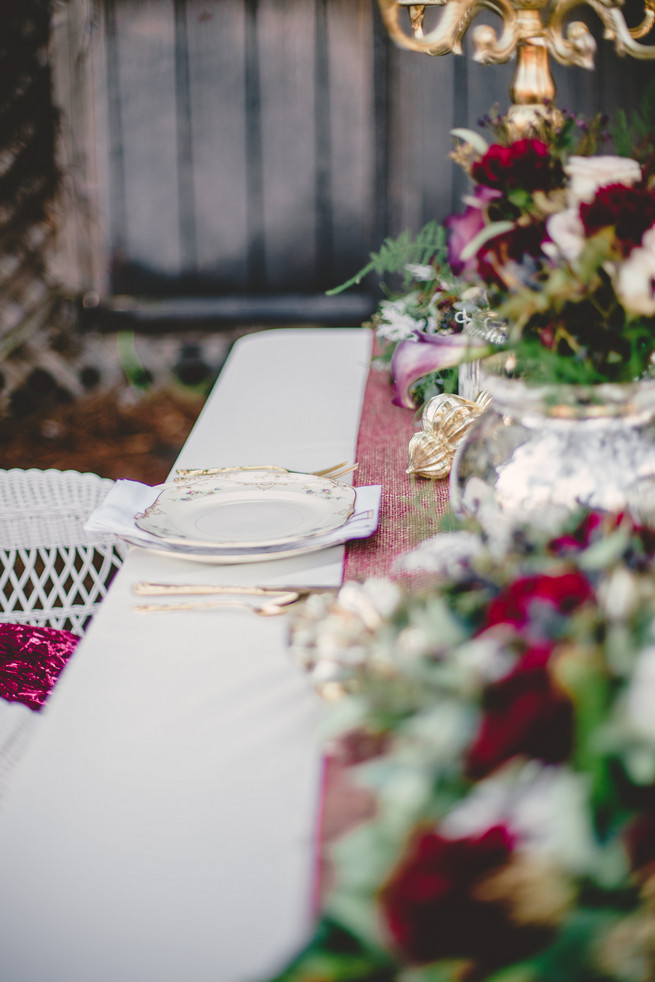 Marsala Wedding Tablescape - RedboatPhotography.net