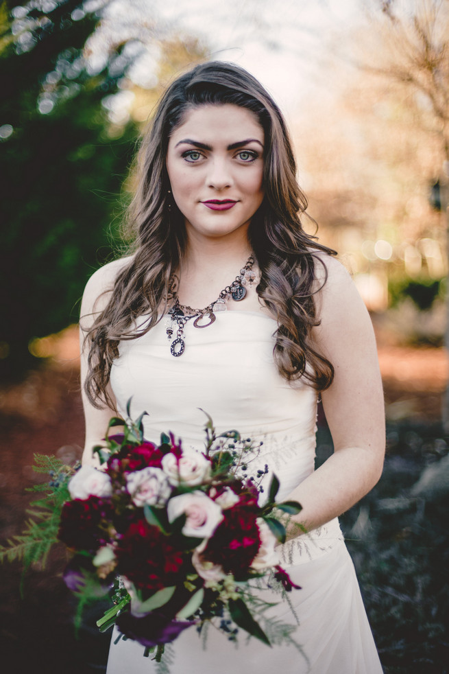 Winter Marsala inspired bride  - RedboatPhotography.net