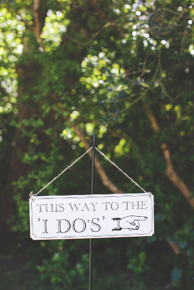 This way to the I Do's sign -  - Langverwagt Wedding - Justin Davis Photography