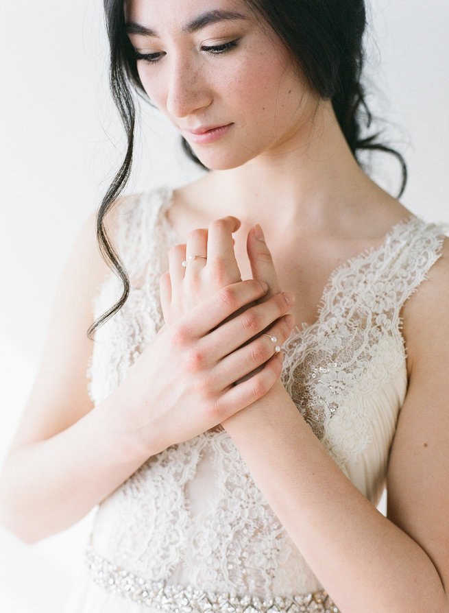 Jura pearl rings - Truvelle Makers Collaboration - Blush Wedding Photography / Olivia Headpieces / Catherine Hartley Jewellery