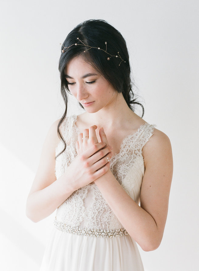 Tournelle Belt - Truvelle Makers Collaboration - Blush Wedding Photography / Olivia Headpieces / Catherine Hartley Jewellery