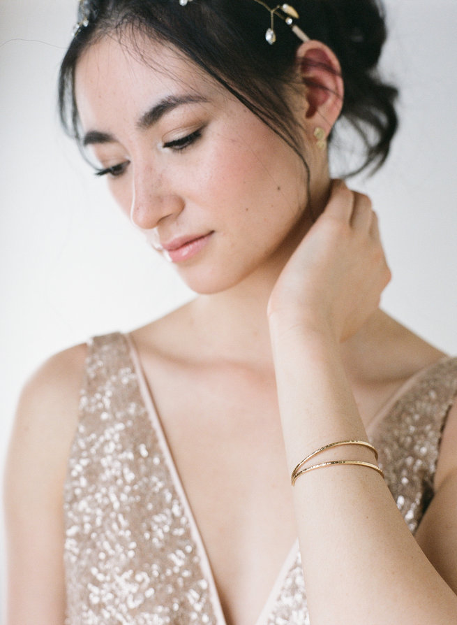 Bridal cuff - Truvelle Makers Collaboration - Blush Wedding Photography / Olivia Headpieces / Catherine Hartley Jewellery