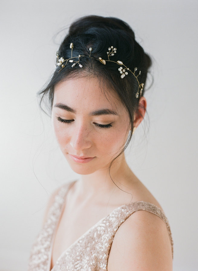 Hair vine - Truvelle Makers Collaboration - Blush Wedding Photography / Olivia Headpieces / Catherine Hartley Jewellery