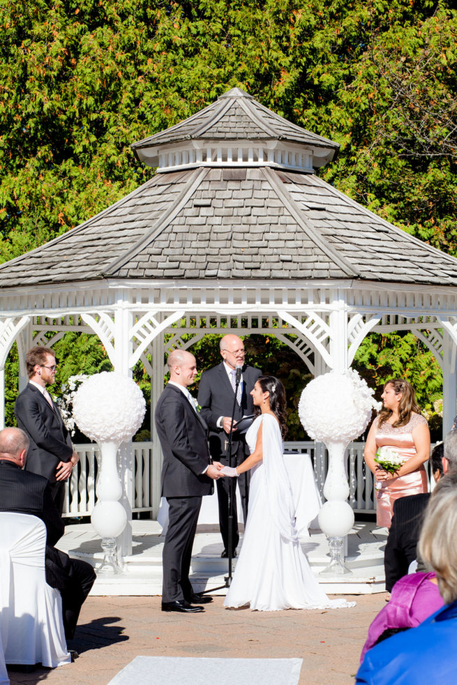 Outdoor reception - Vintage-Inspired White Glamorous Wedding Wedding - Haley Photography