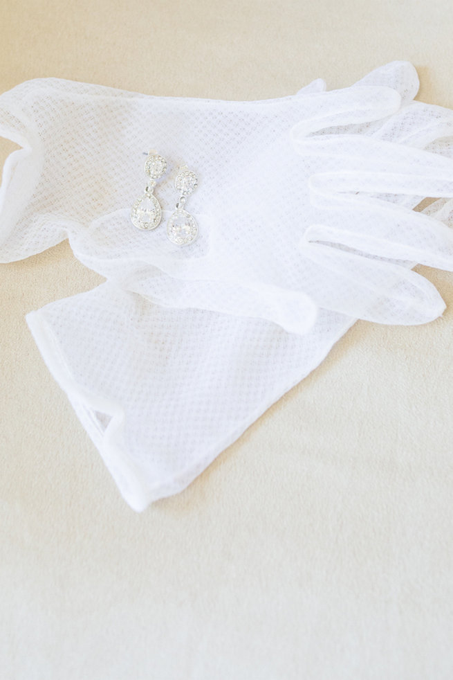 White gloves - Vintage-Inspired White Glamorous Wedding Wedding - Haley Photography