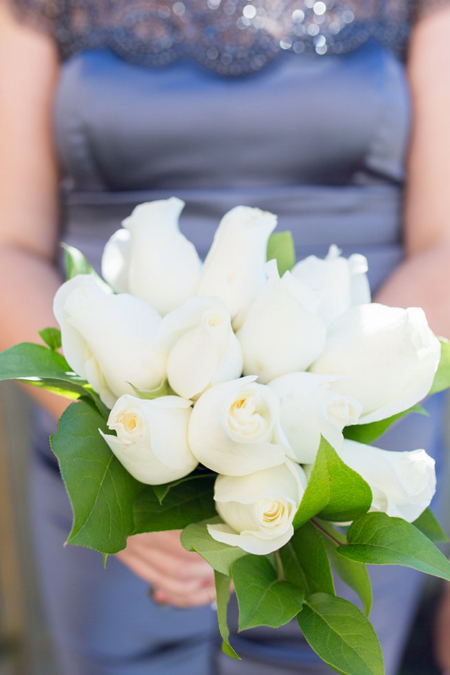 White bridesmaid bouquet - Vintage-Inspired White Glamorous Wedding Wedding - Haley Photography