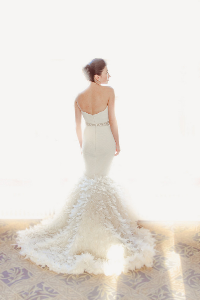  Feather Wedding Dress - Lindsey K Photography