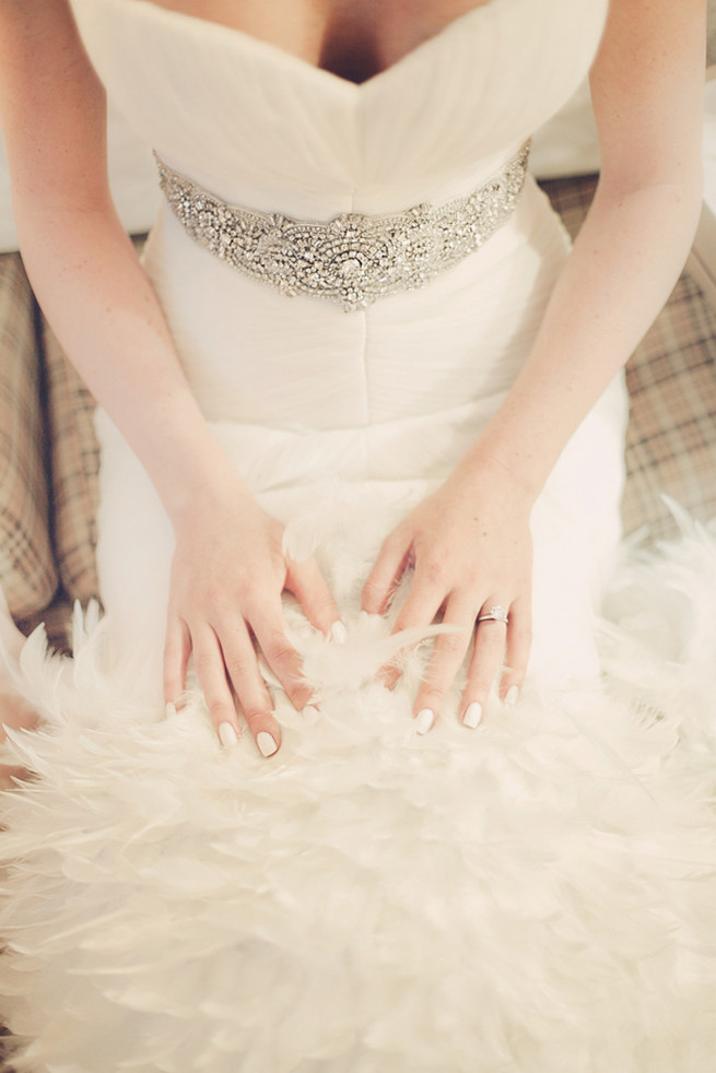  Feather Wedding Dress - Lindsey K Photography