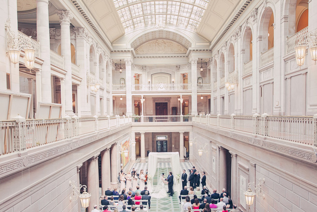 White Blush Ballroom Wedding - Lindsey K Photography