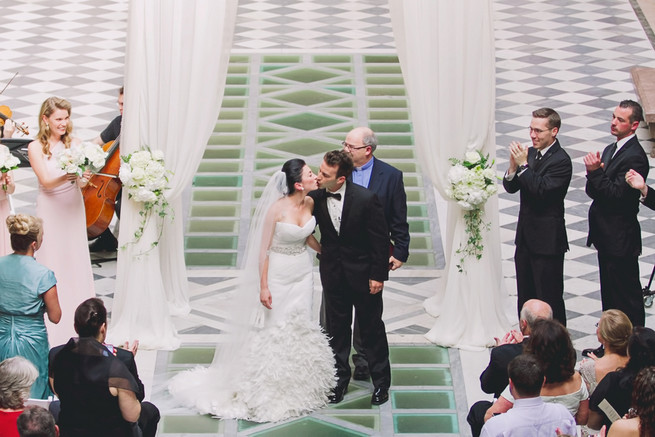 White Blush Ballroom Wedding - Lindsey K Photography