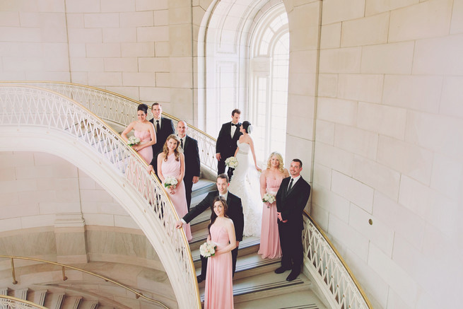 White Blush Ballroom Wedding - Lindsey K Photography